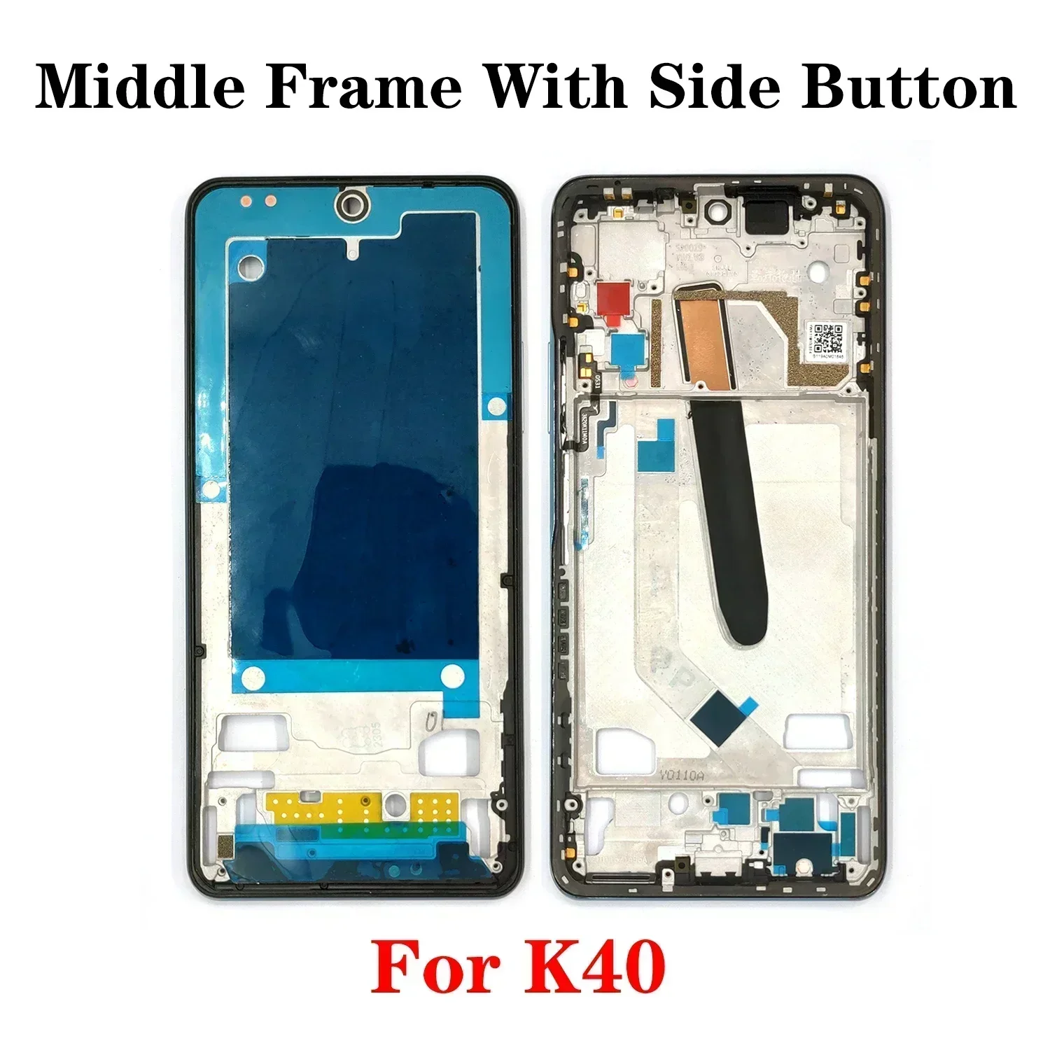 Фото Шасси со средней рамкой лучшего качества для Xiaomi Redmi K40 Gaming K40/K40 Pro K30 4G K30S K20, корпус передней рамки ЖК-дисплея, лицевая панель №5