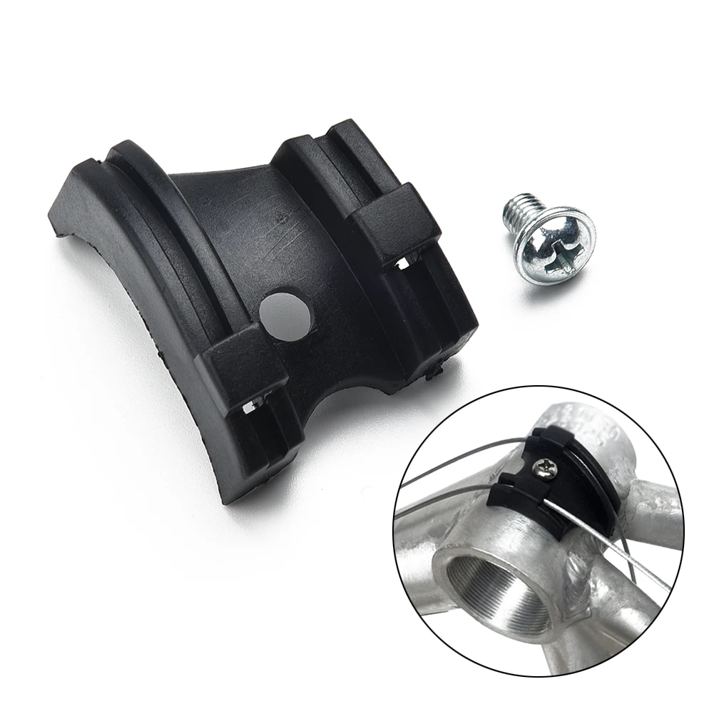 

Road Bike Bicycle Frame Bottom Bracket Cable Guide Plastic With M5*8 Screw Diameter 40mm*30mm W/ Screw