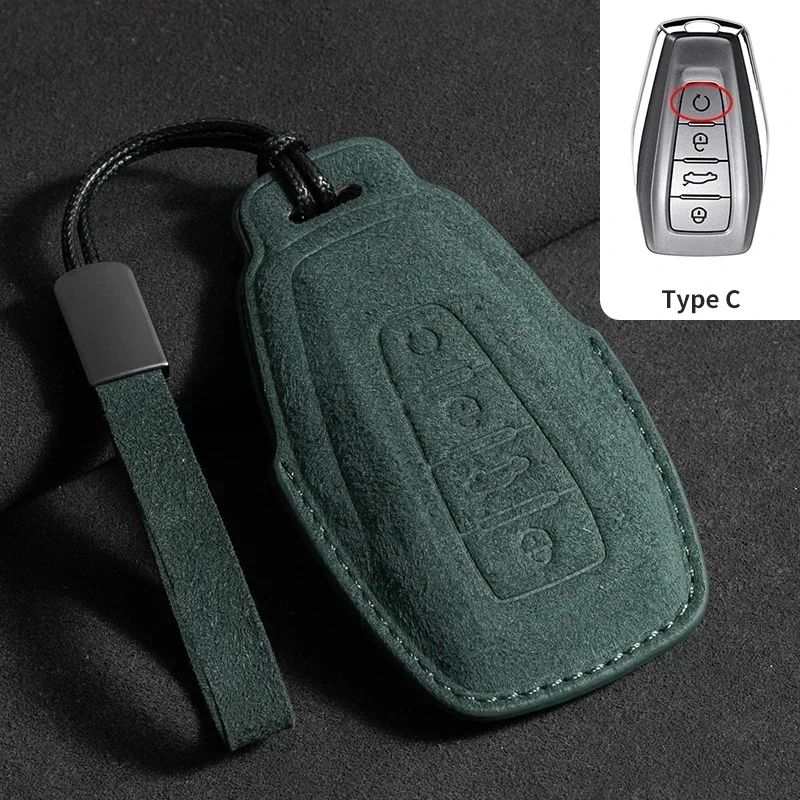 Замшевый чехол для ключей от автомобиля, брелок для Geely Coolray 2024 X6 Emgrand Global Hawk GX7, защитный чехол, держатель, брелок, аксессуары