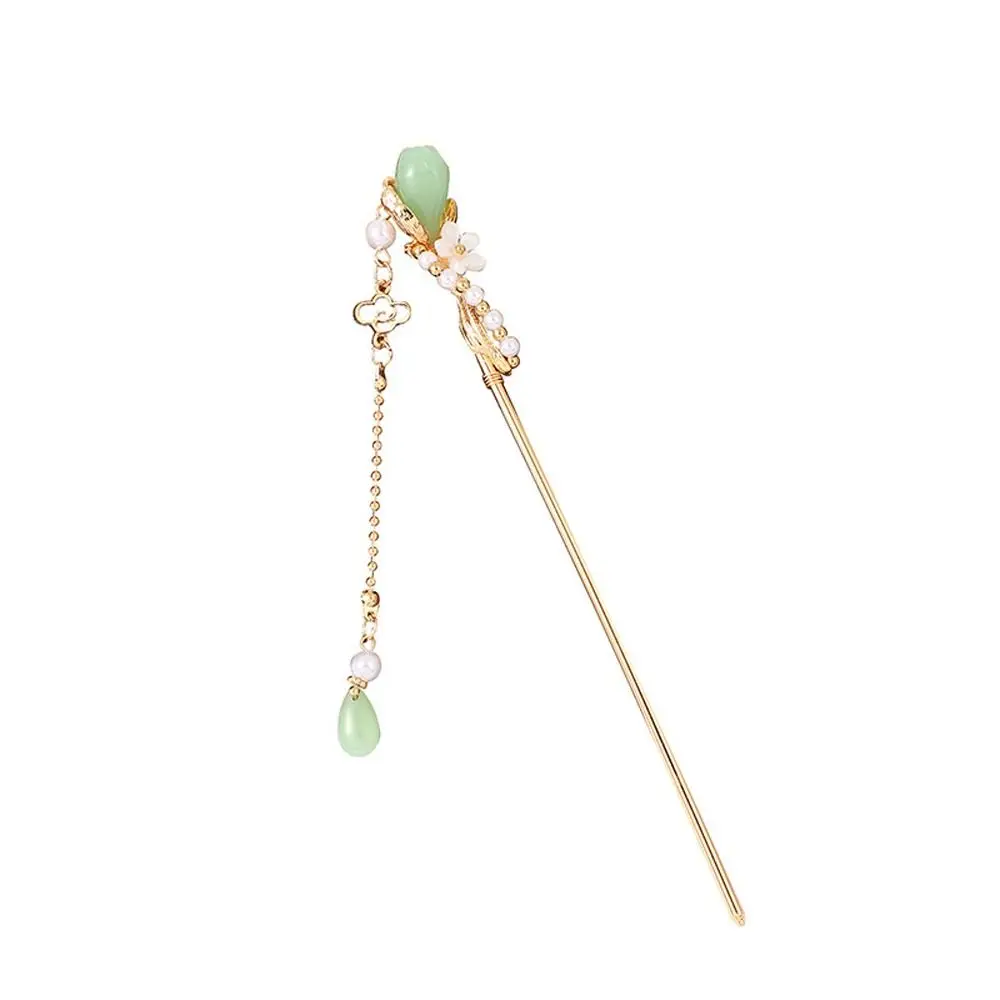 

Braided Hairpins Tassel New Headdress Pearl Fashion Headwear Chinese Hair Fork Women Hairpins Hanfu Hair Sticks Flower