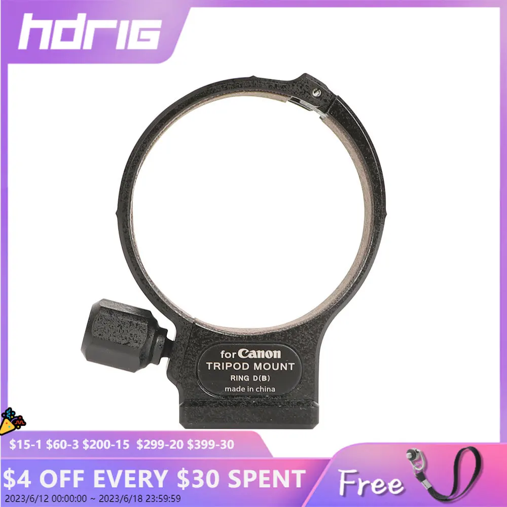 

HDRiG Lens Collar Support Tripod Mount Ring Support Bracket With Tripod Base Plate For Canon EF 100mm F/2.8L Lens Photo Studio