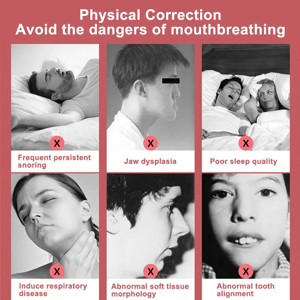 Лента для рта от храпа полоска сна улучшенное дыхание в носу ночное время меньше