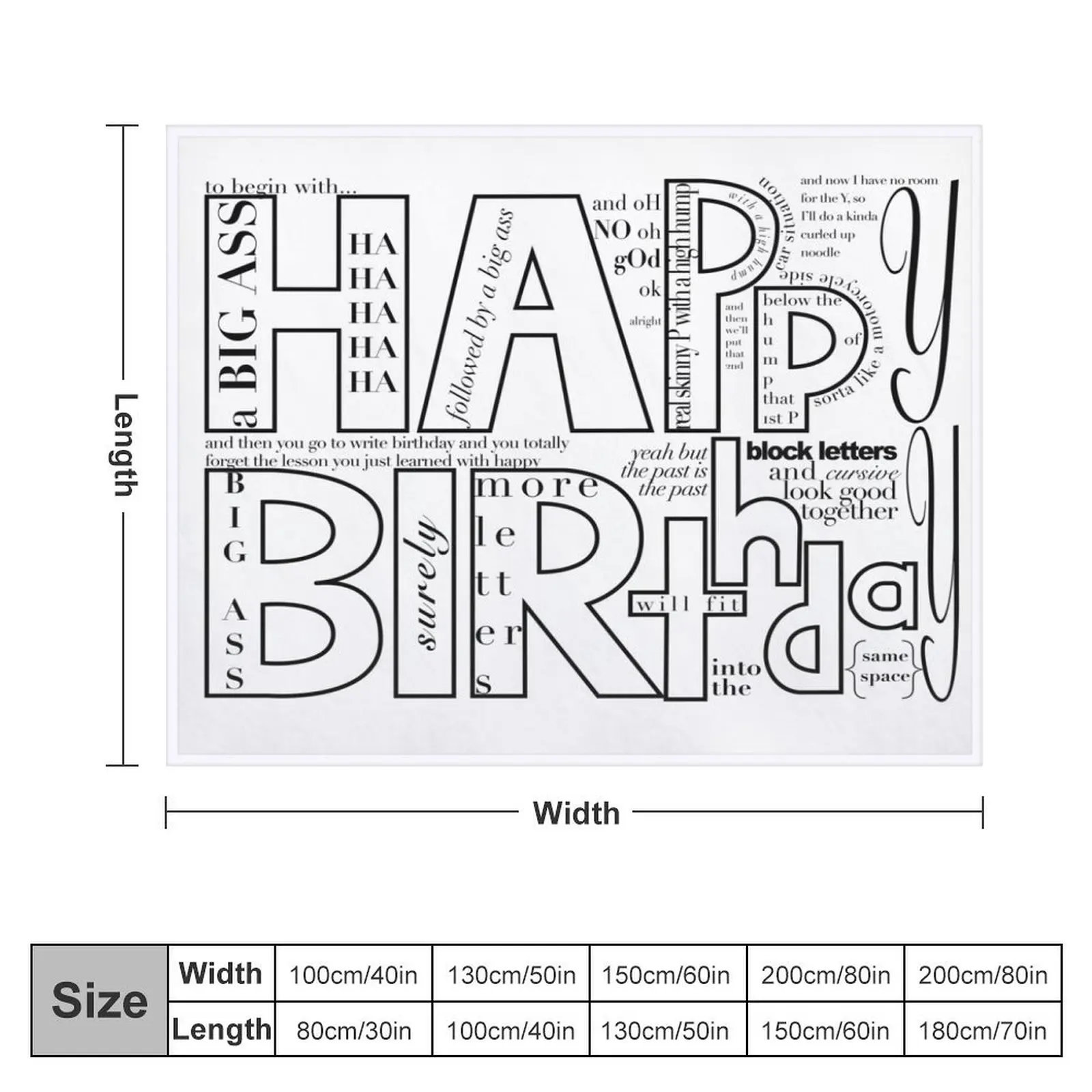 Утяжеленное туристическое тонкое одеяло Джон мулани со знаком на день рождения