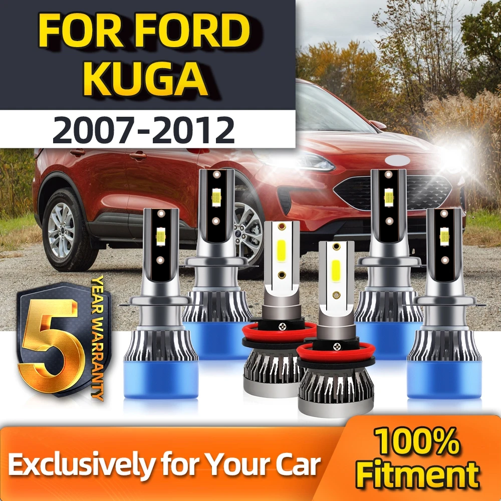 

Crossfox 3 Pairs Plug-N-Play Bulbs Fog Lamp H8 Combo High Beam H7 Low Beam H7 Auto Headlamp Lights 12V For Ford Kuga 2007-2012