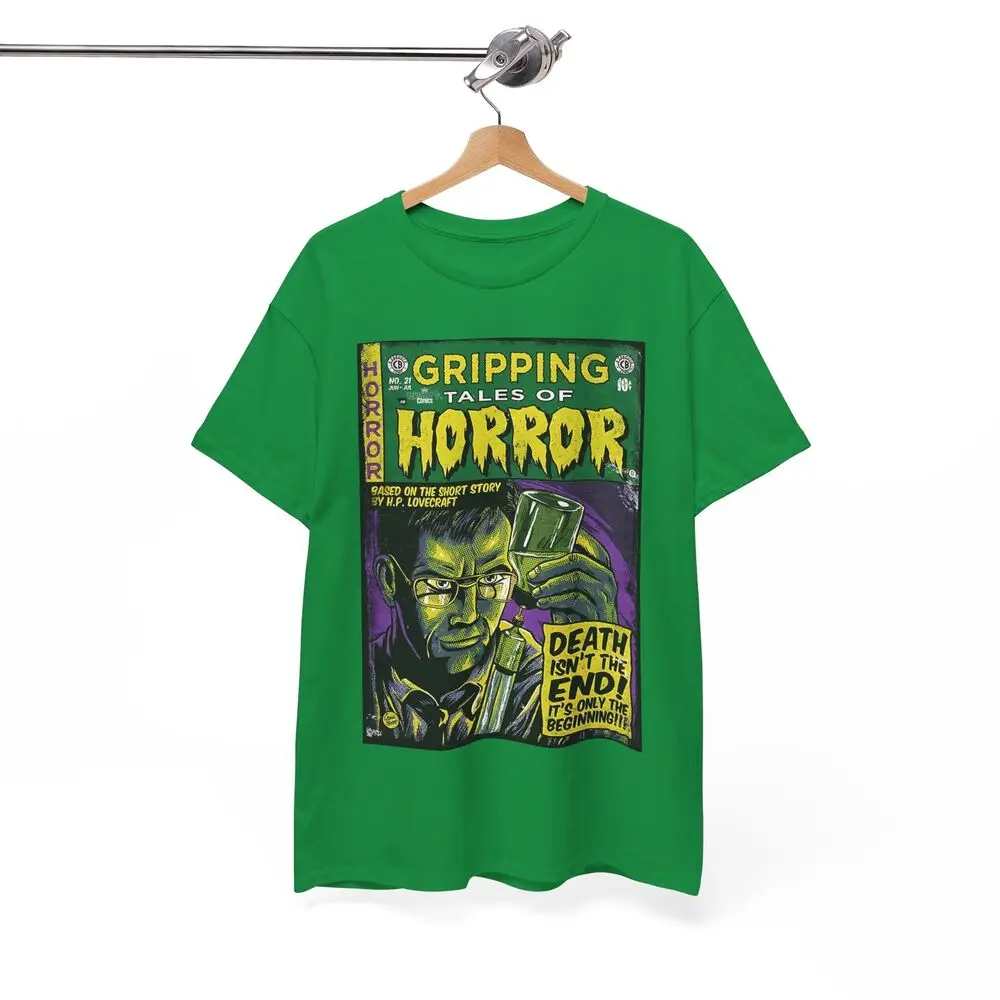 Футболка унисекс из тяжелого хлопка с Рикки п-комиксами фильма ужас Re-Animator 1985