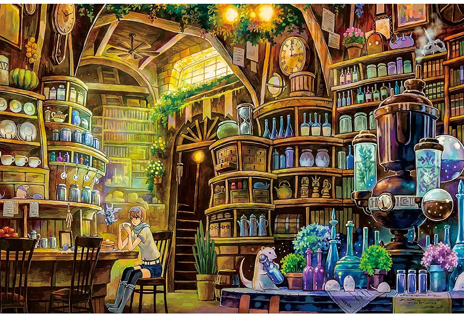 

Exhibition Bookstore homeschool supplies educational wood toys jigsaw puzzle