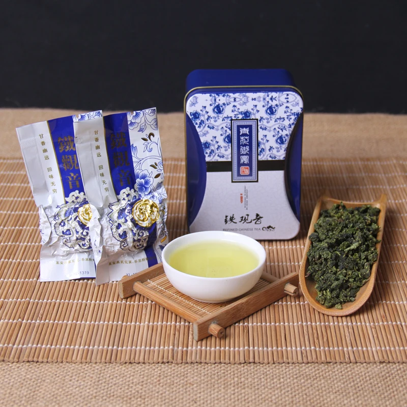 

70 г лучший китайский чай Anxi Ti Kuan Yin Oolong Tiguanin 1725 Золотой Gui потеря веса китайская зеленая еда чай для похудения лучший подарочный пакет