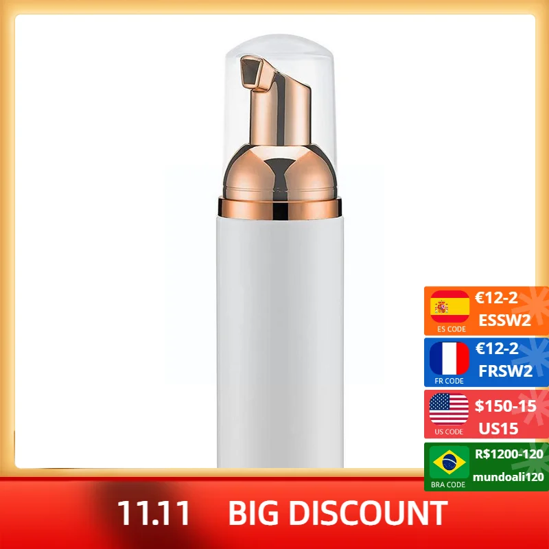 

60ml Mousse Bottle Eyelashes Extensions Eye Cleaning Shampoo Lash Foam Extension Lashes 3D Container Mink Bottle Eyelashes S4U5