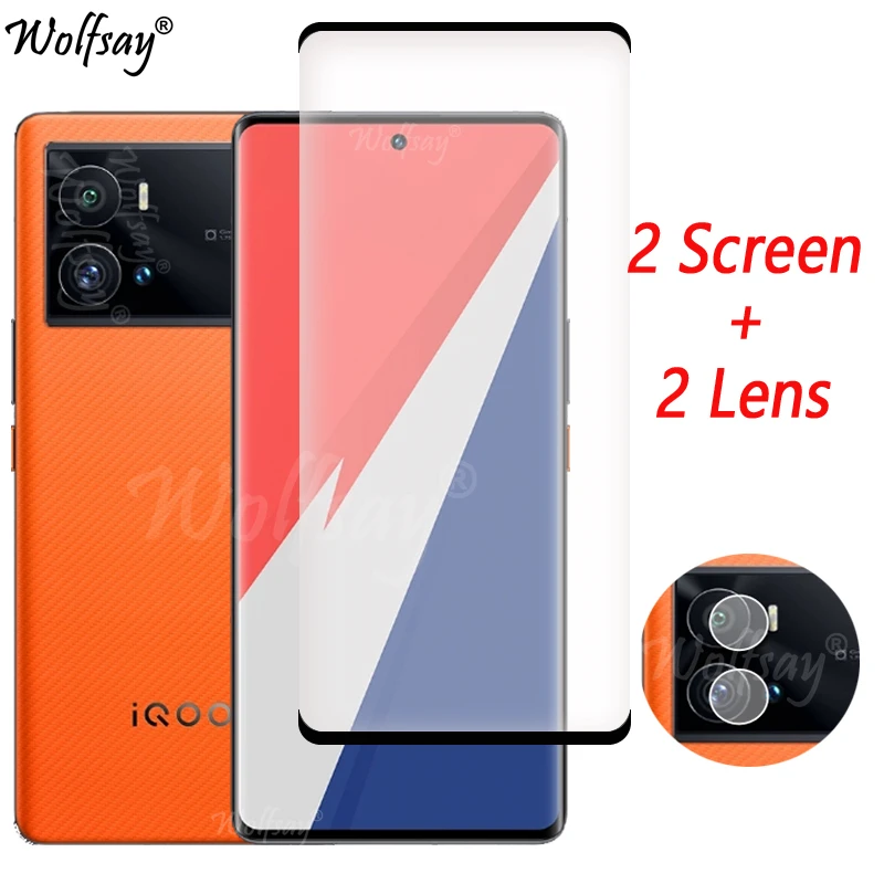 

Full Cover Tempered Glass For Vivo iQOO 9 Pro Screen Protector For Vivo iQOO 9 iQOO9 Pro Camera Glass For Vivo iQOO 9 Pro Glass