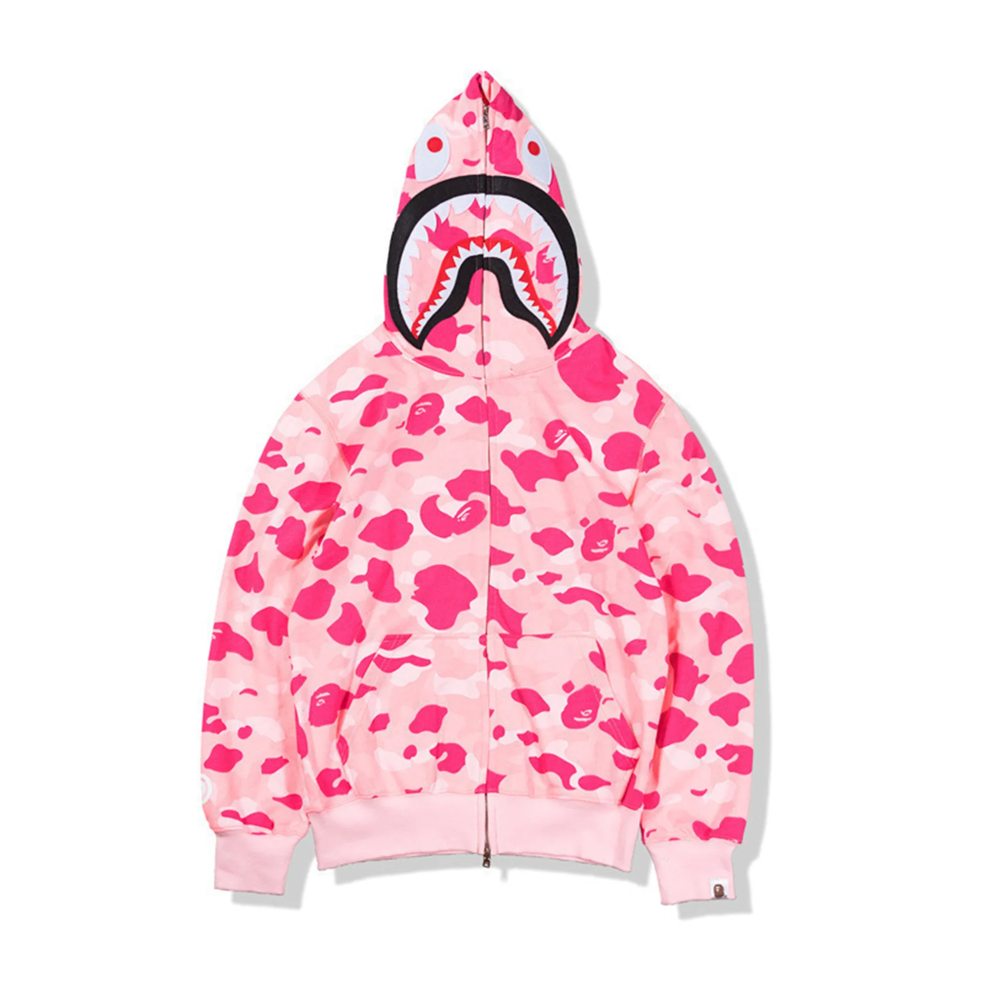

Hoodie Winter Shark Print Men's Sweater Youth Shark Casual Hooded Jacket Sportswear Couple Wear Casual Wear Cartoon Hoodie
