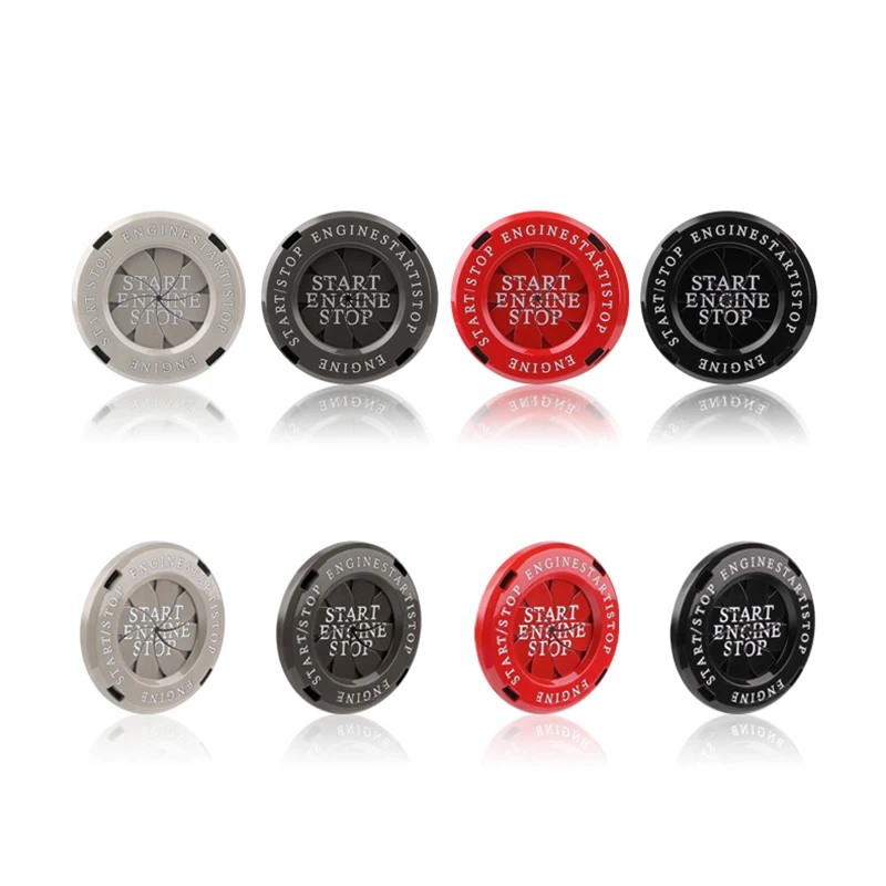 

Высококачественная крышка кнопки запуска и остановки двигателя автомобиля, металлическое кольцо переключателя зажигания, вращающаяся защ...