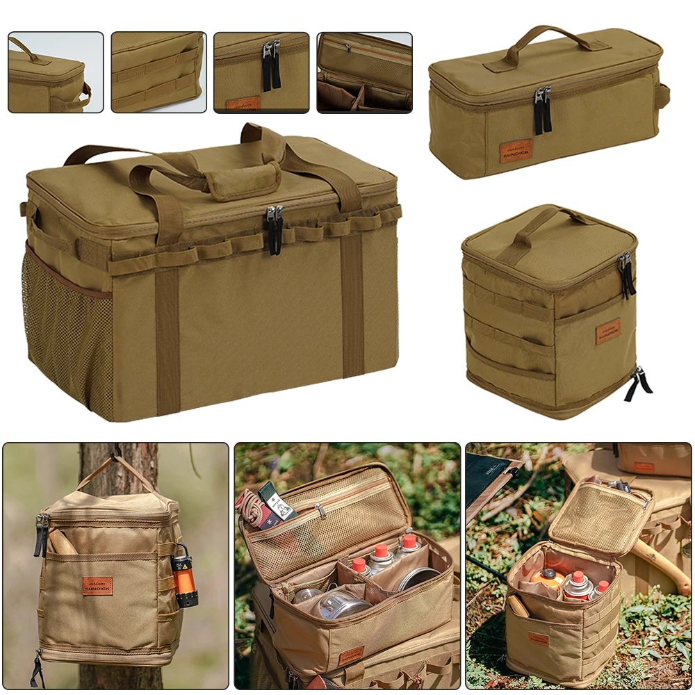 

SUNDICK Oxford Cloth Picnic Bag Waterproof Outdoor Camping BBQ Large Capacity Storage Hanging Bag Travel Storage Pouch Bag