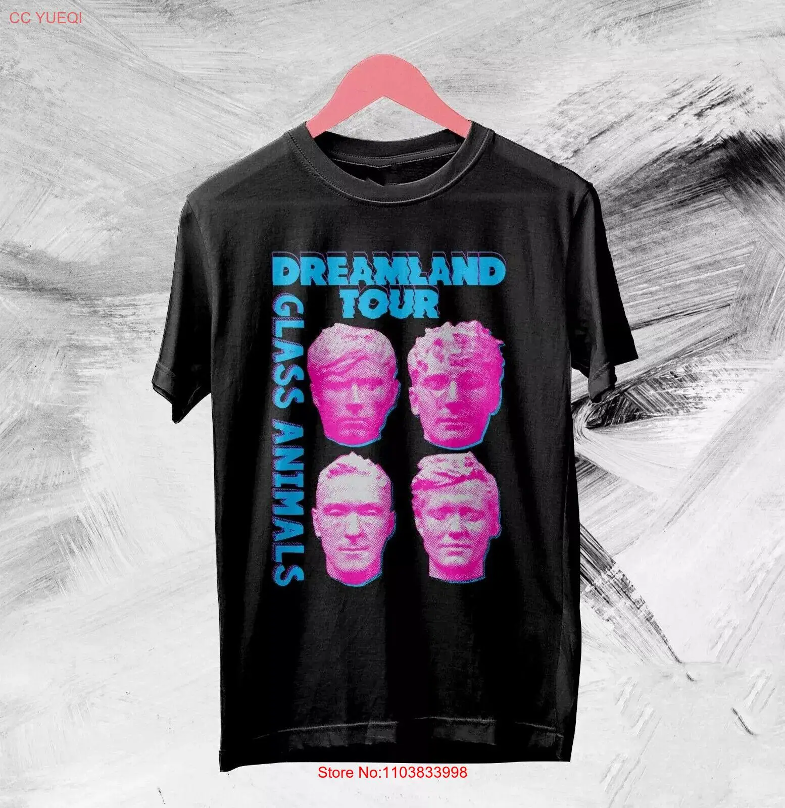 Футболка унисекс Vtg со стеклянными животными Dreamland Tour 2024
