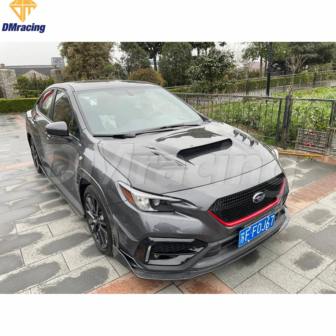Передний спойлер из углеродного волокна MB Style для Subaru Impreza Wrx Sti Vbh 2022-2024