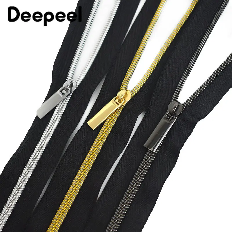 

10Meters 3# 5# Nylon Zipper Tape with Zip Pull Slider Decorative Bag Clothes Jacket Garment Repair Sewing Supplies Accessories