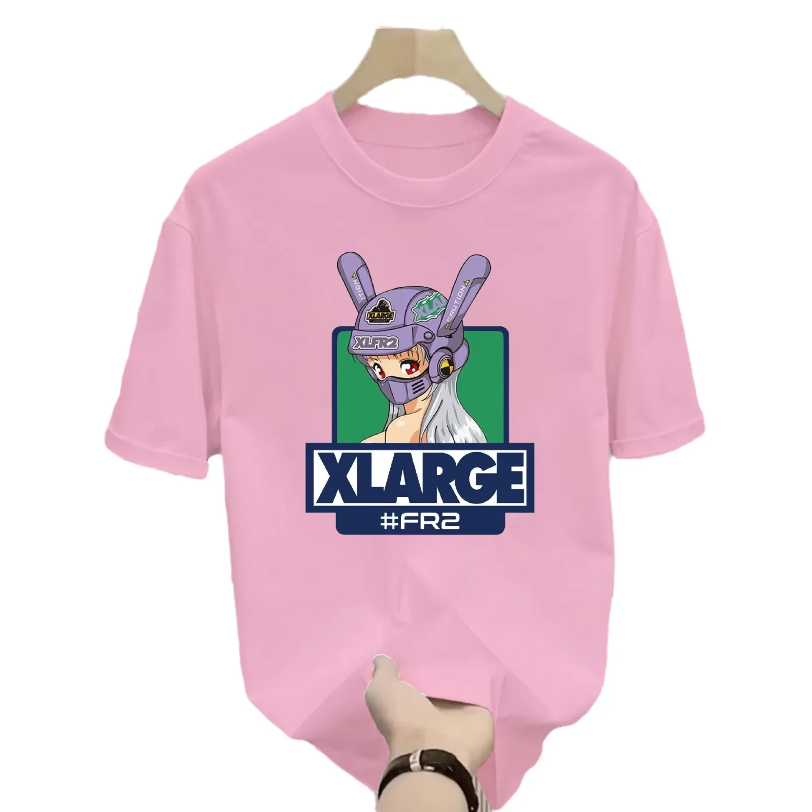 Xlarge Couple's Loose-fit Short Sleeve T-shirts Pure Cotton Summer Casual Trendy For Men Women Students