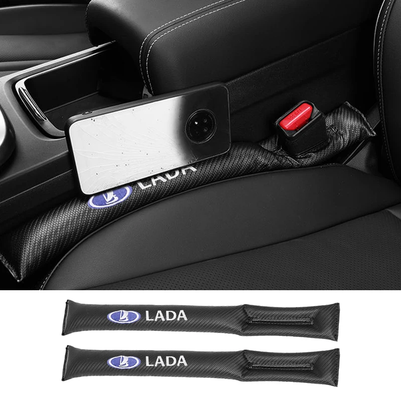 

PU Leather Car Seat Gap Plug Embroider Filler Anti-Drop Strip Auto Accessory For Lada Niva Vesta Samara Granta Kalina Largus Etc