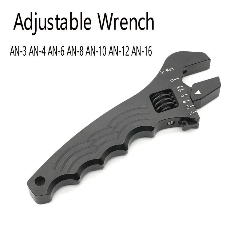 

Adjustable Wrench AN-3-AN-16 Aluminium Universal Spanner Wrench Spanner Hose Fitting Hand Tools