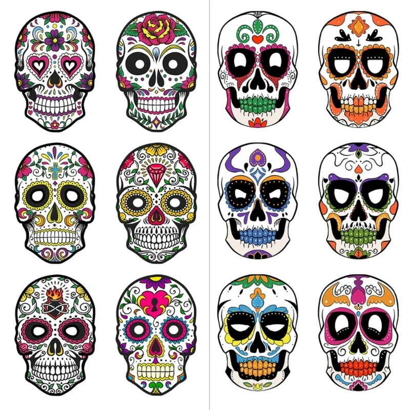 

Mexicans Day of the Dead Masks Halloween Full Bone Masquerade Masks Costume Masks Carnivals Bar Mexicans Party Cosplays