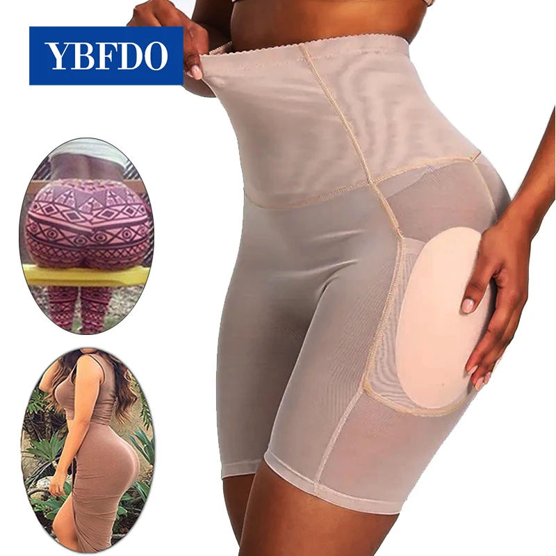 YBFDO Women Hip Pads High Waist Body Shapers Padded Butt Lifter Panty Butt Hip Enhancer Fake Hip Shapwear Push Up Panties Booty