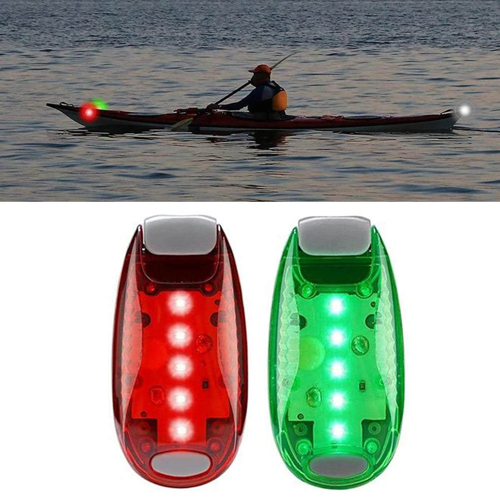 

2Pcs Red Green Boat Navigation LED Lights Stern Boats Starboard Lights 3 Lighting Modes [Steady, Flash, And Strobe] PC+Plastic