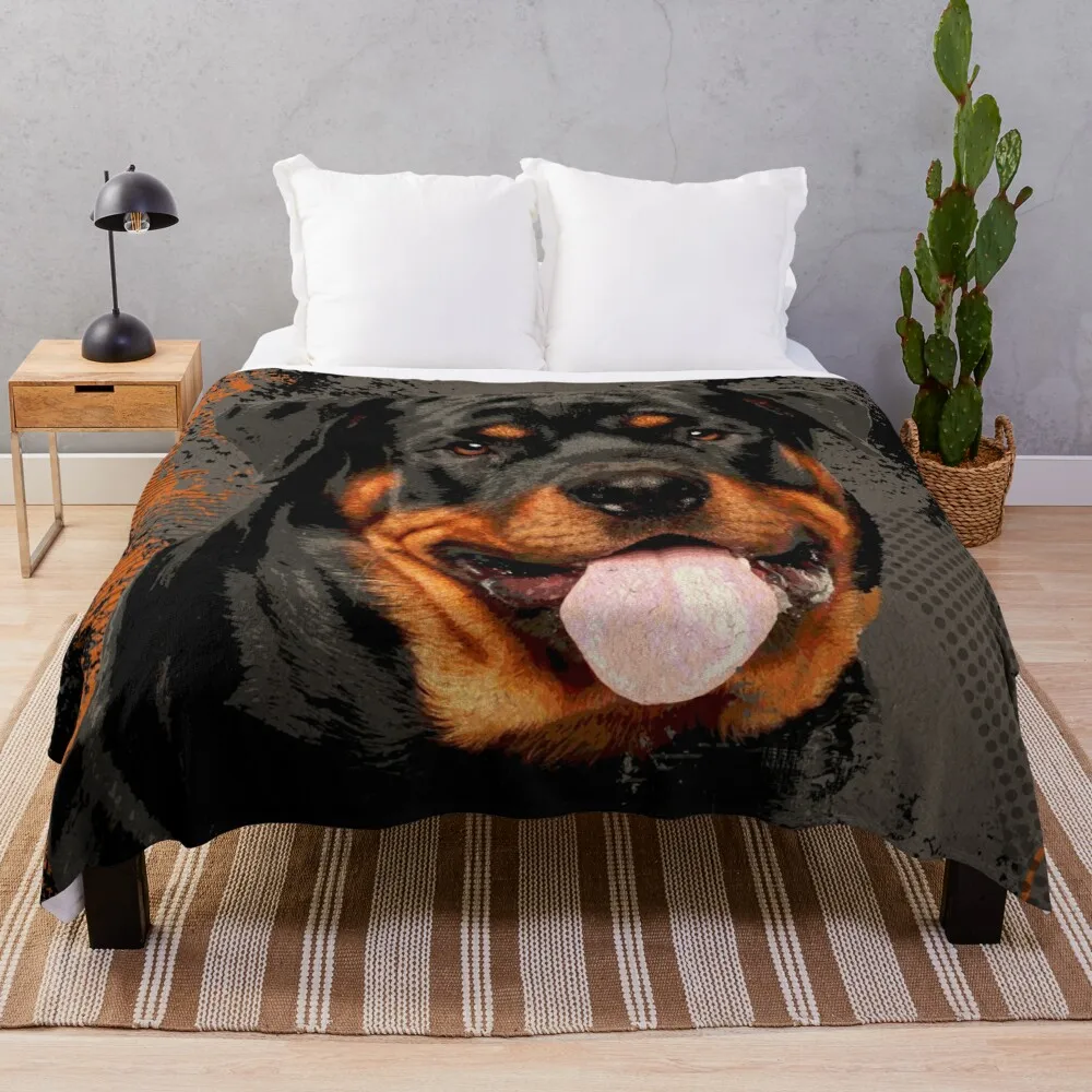 

Rottweiler- Metzgerhund Digital Art Throw Blanket Nap Blanket Summer Bedding Blankets Blanket For Baby