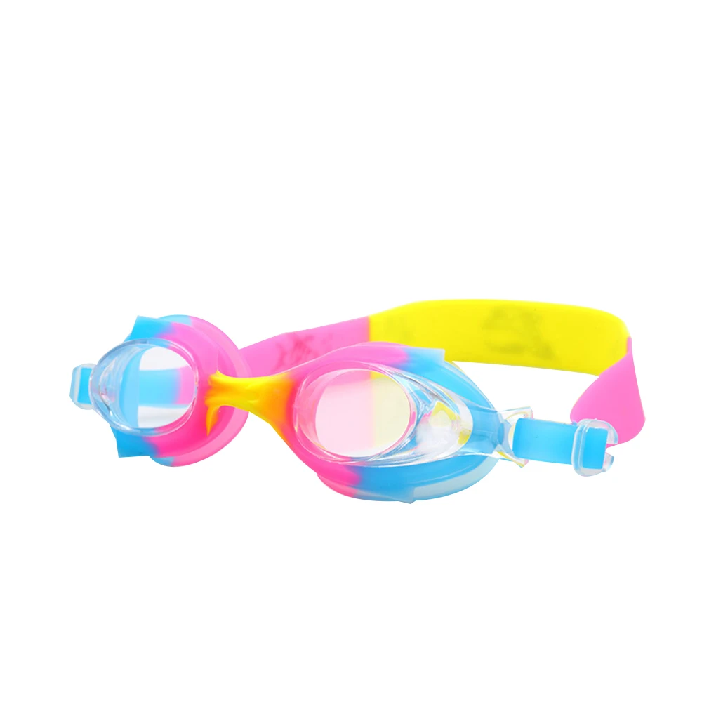 

Детские водонепроницаемые очки для плавания с защитой от УФ-лучей, незапотевающие детские очки для плавания, красные, белые, синие