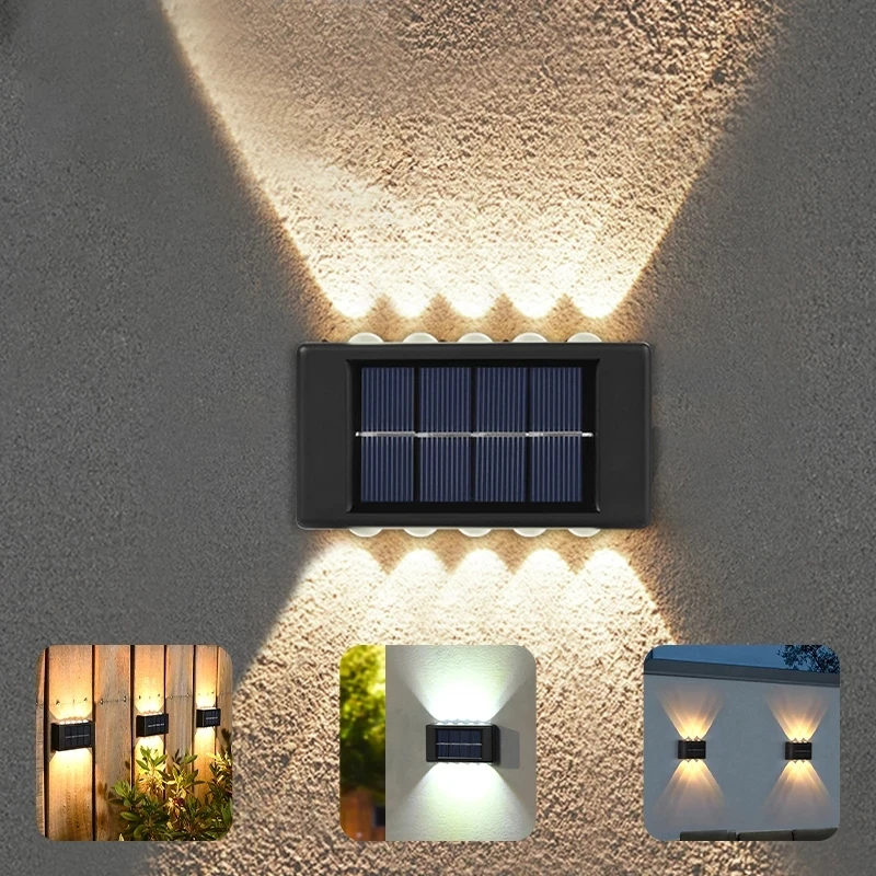 

Solar Light Waterproof Solar Led Light Outdoor Sunlight Lamp for Garden Street Landscape Balcony Decor Solar Wall Lamp Outdoor