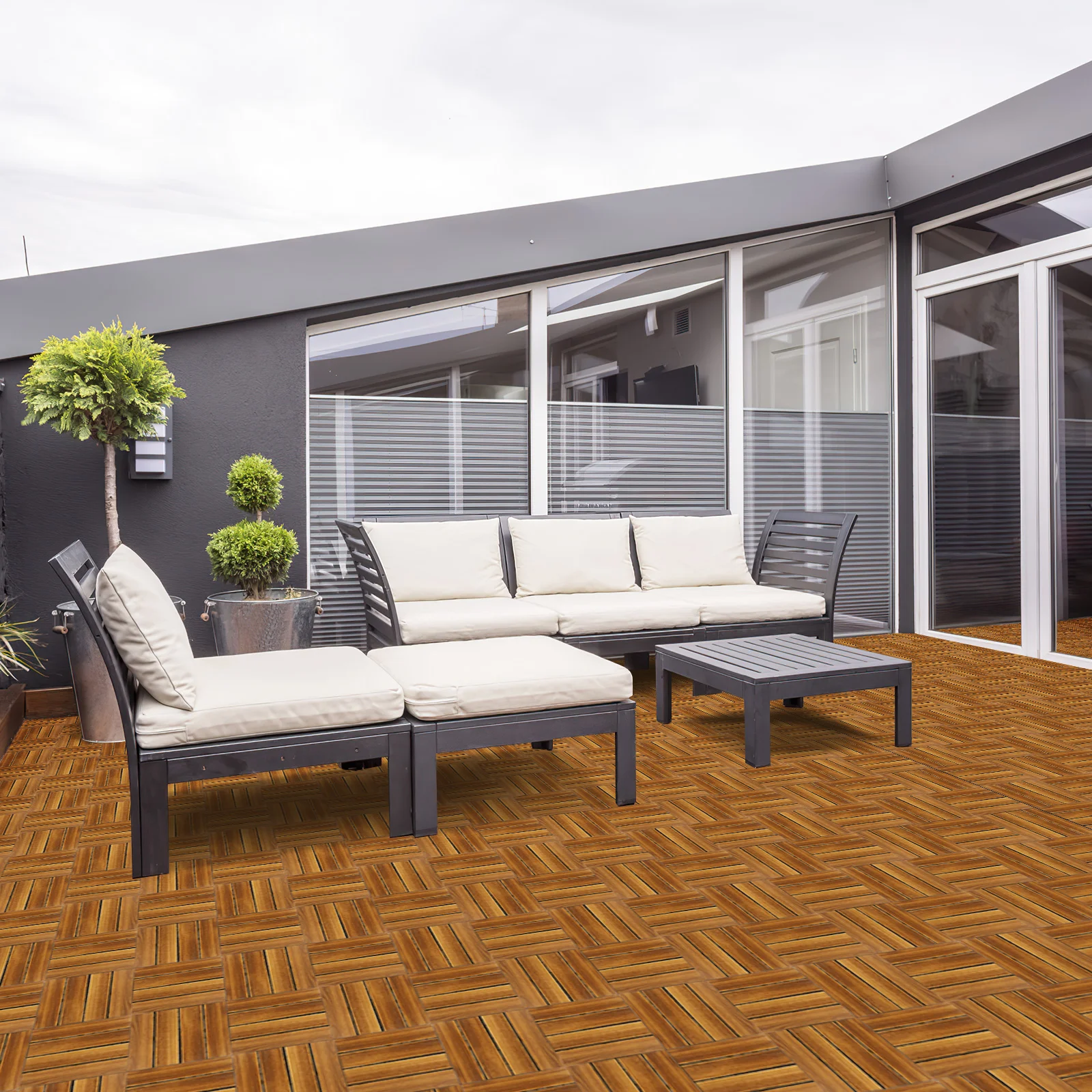 Фотоплитка деревянная напольная плитка карбонизированная палуба соединение Pinus