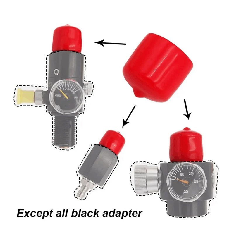 Пылезащитная резиновая крышка Красная Защитная для гибкой трубы CO2