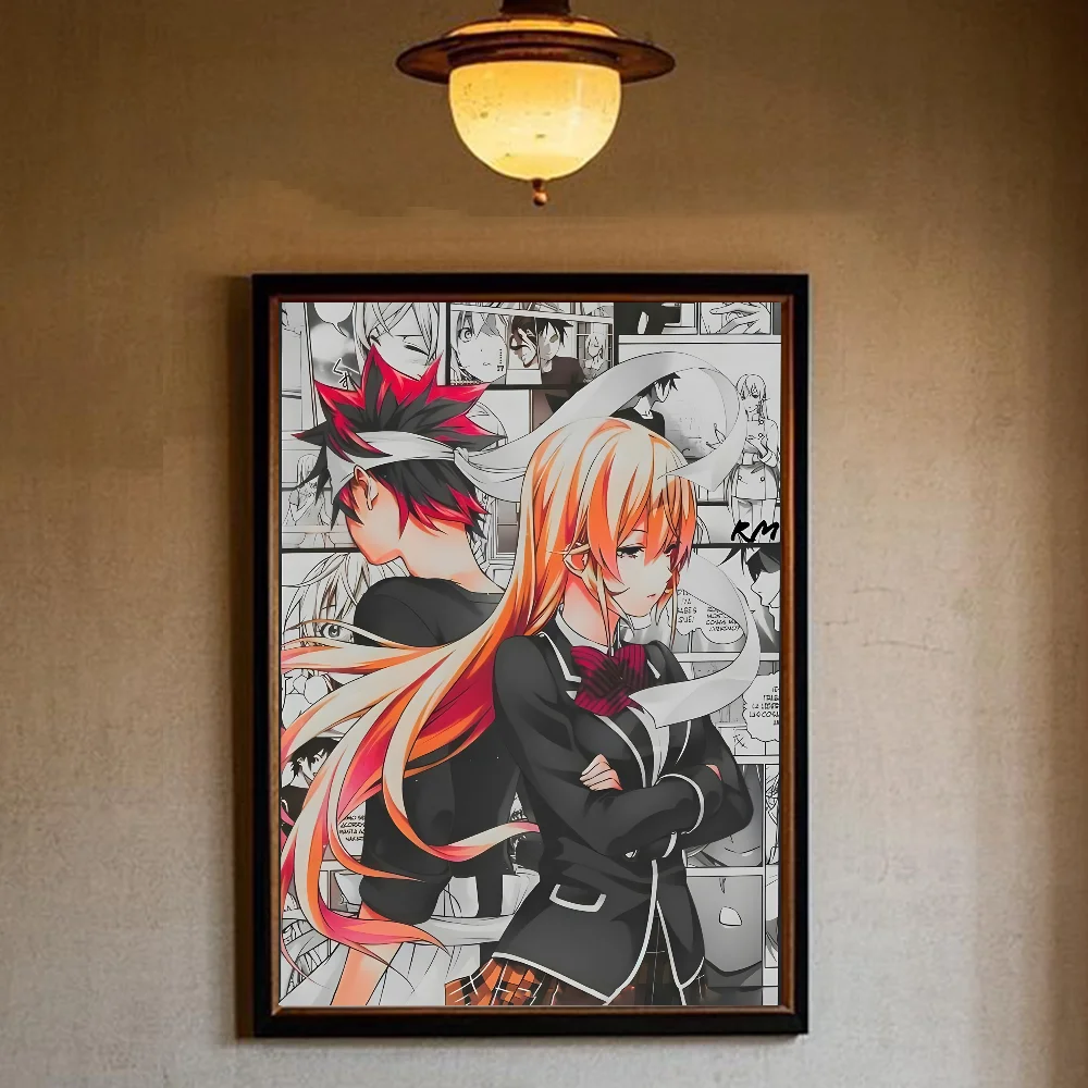 Аниме Еда Войны! Плакат Shokugeki No Soma HD Art Sticky Wall водонепроницаемый для дома гостиной