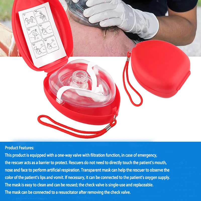Спасательная дыхательная маска для оказания первой помощи тренировочная лица