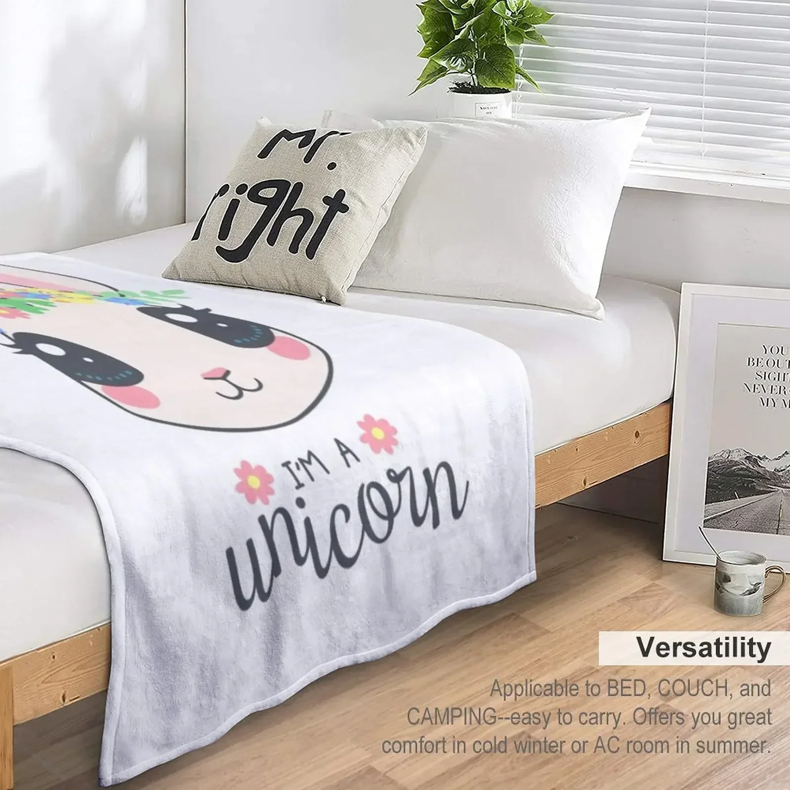 Одеяло I Am A Unicorn спальный мешок кровать модные милые клетчатые одеяла люксового