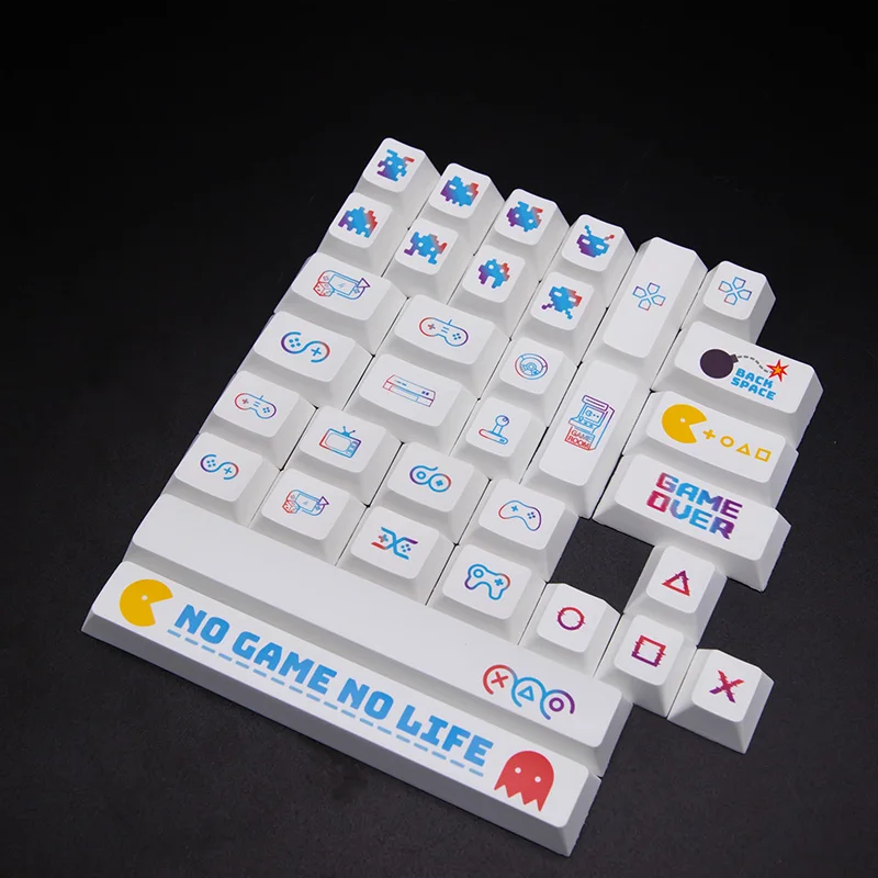 

145 Keys Cheery Profile Keycap Trendy Video Games Keycaps PBT For Mechanical Keyboard 61 64 75 84 87 98 108 Thermal Sublimation