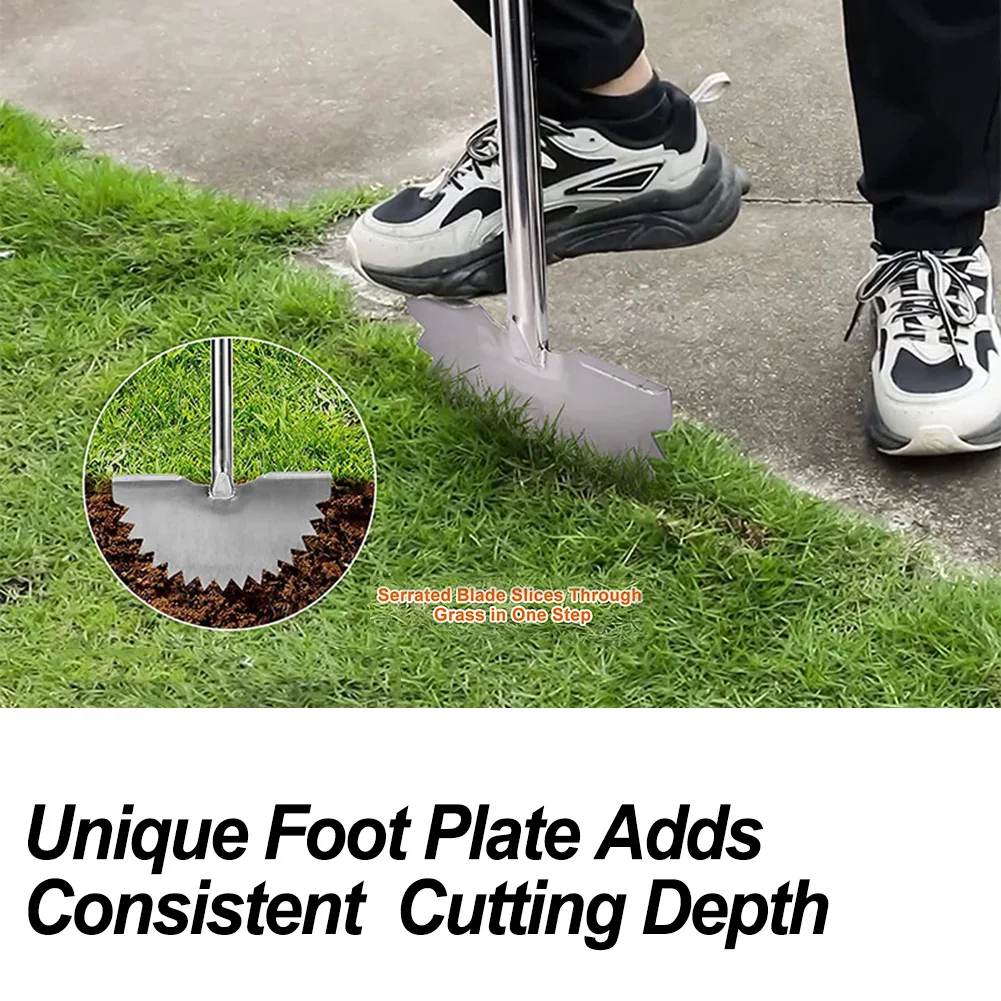 1 Pc Lawn Half Moon Trimmer Saw-Tooth Blade For Landscaping Garden Lawn Sidewalks Driveways Edger Trimming Tool Garden Equipment