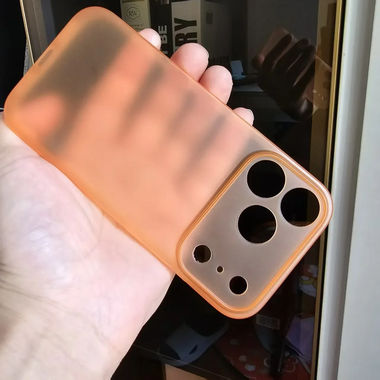Фото Ультратонкий тонкий чехол для iPhone 17 Pro 17 Pro Max Air Cover, матовый матовый противоударный полный защитный чехол из ТПУ для камеры ﻿ №3