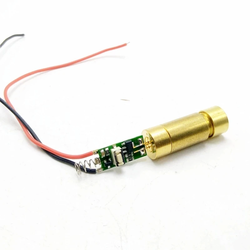 

Industrial / Lab 532nm 80mw 3.0-4.2V Green Cross Laser Diode Module with Driver 12x35mm