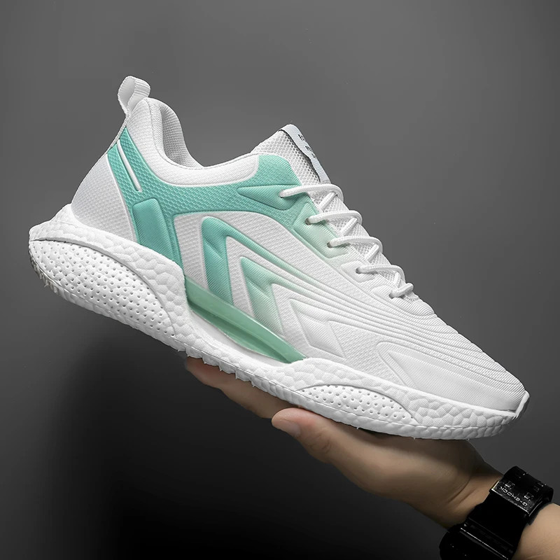 Women Running Shoes Fashion Casual Sneakers Mesh Lace Up Thickening Couple Shoes Comfortable Breathable Zapatillas Mujer 36-44