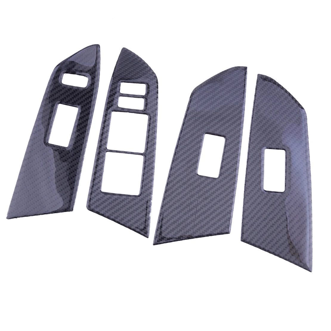 

1 комплект, крышки для выключателя интерьера автомобиля Toyota Tundra 2014 2015 2016 2017 2018 LHD из углеродного волокна