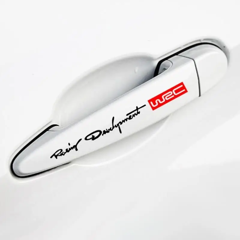 4 шт. автомобильные наклейки на дверные ручки Chevrolet Niva Spark Orlando Captiva Epica Cruze Aveo Lacetti