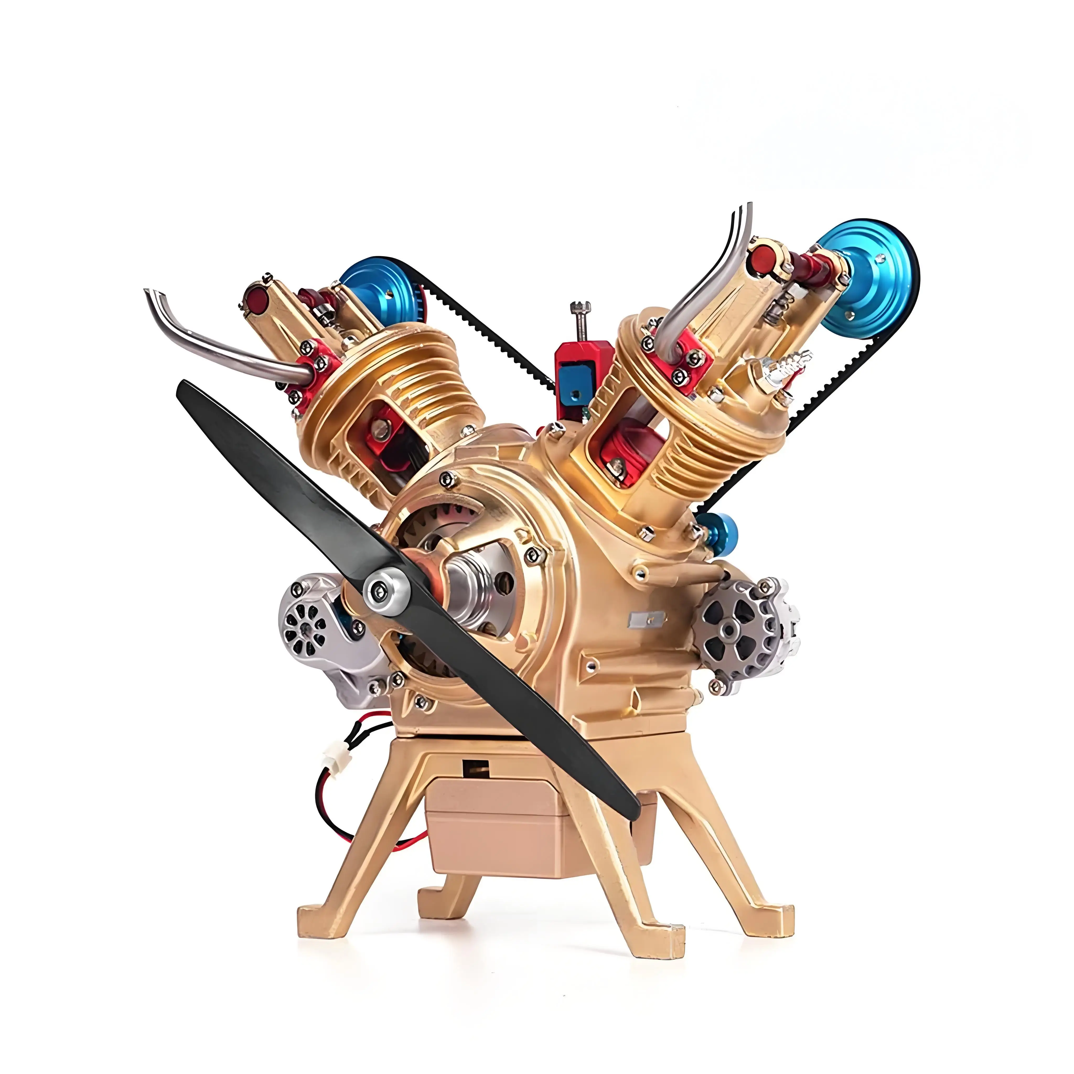 Металлический модель двигателя V2 TECHING