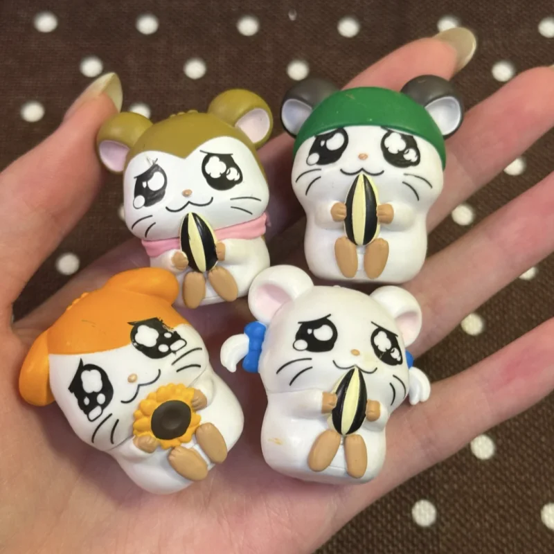 Фото Коллекционная фигурка-хамстер Bandai Namco Gashapon Hamtaro Vol 02 с семенами подсолнуха, настольное украшение №1