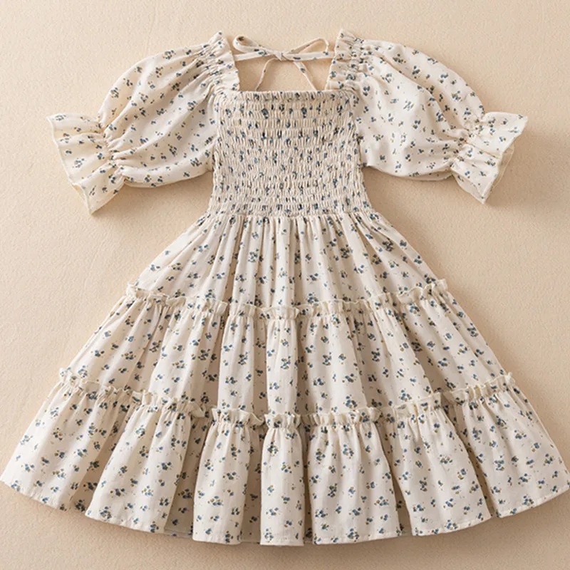 Платье принцессы для девочек одежда детская летние праздничные Детские