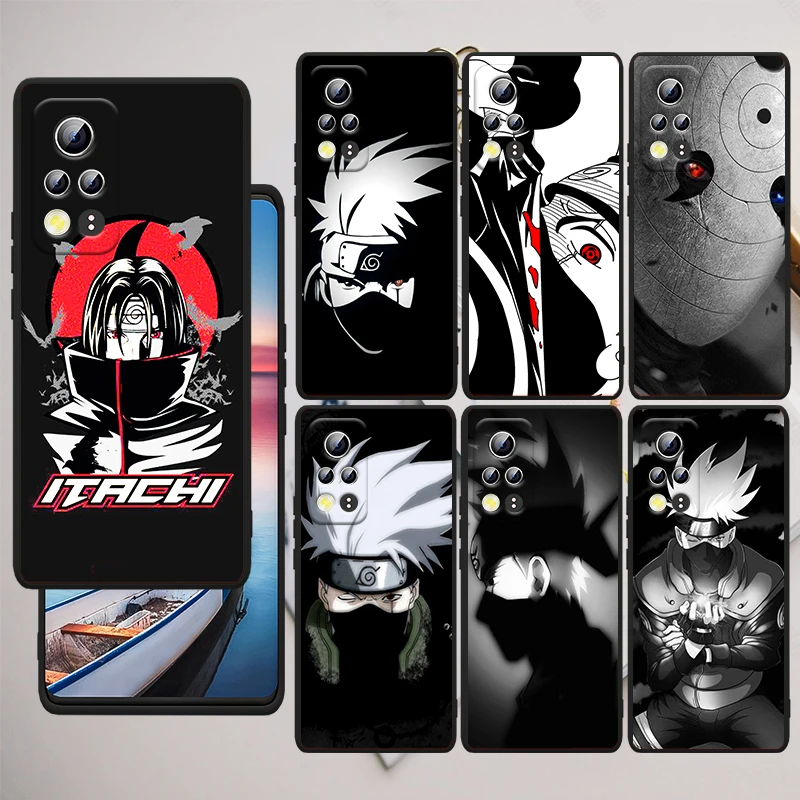 

Cartoon Anime Naruto For Honor 60 50 30 30i 30S V30 X30i X20 10X X10 Play 5T Pro Plus Lite SE 5G Black Phone Case Capa