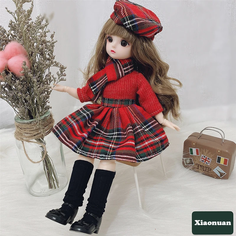 Кукла для девочки игрушка 30 см шарнирная кукла набор принцесс детская 3D с