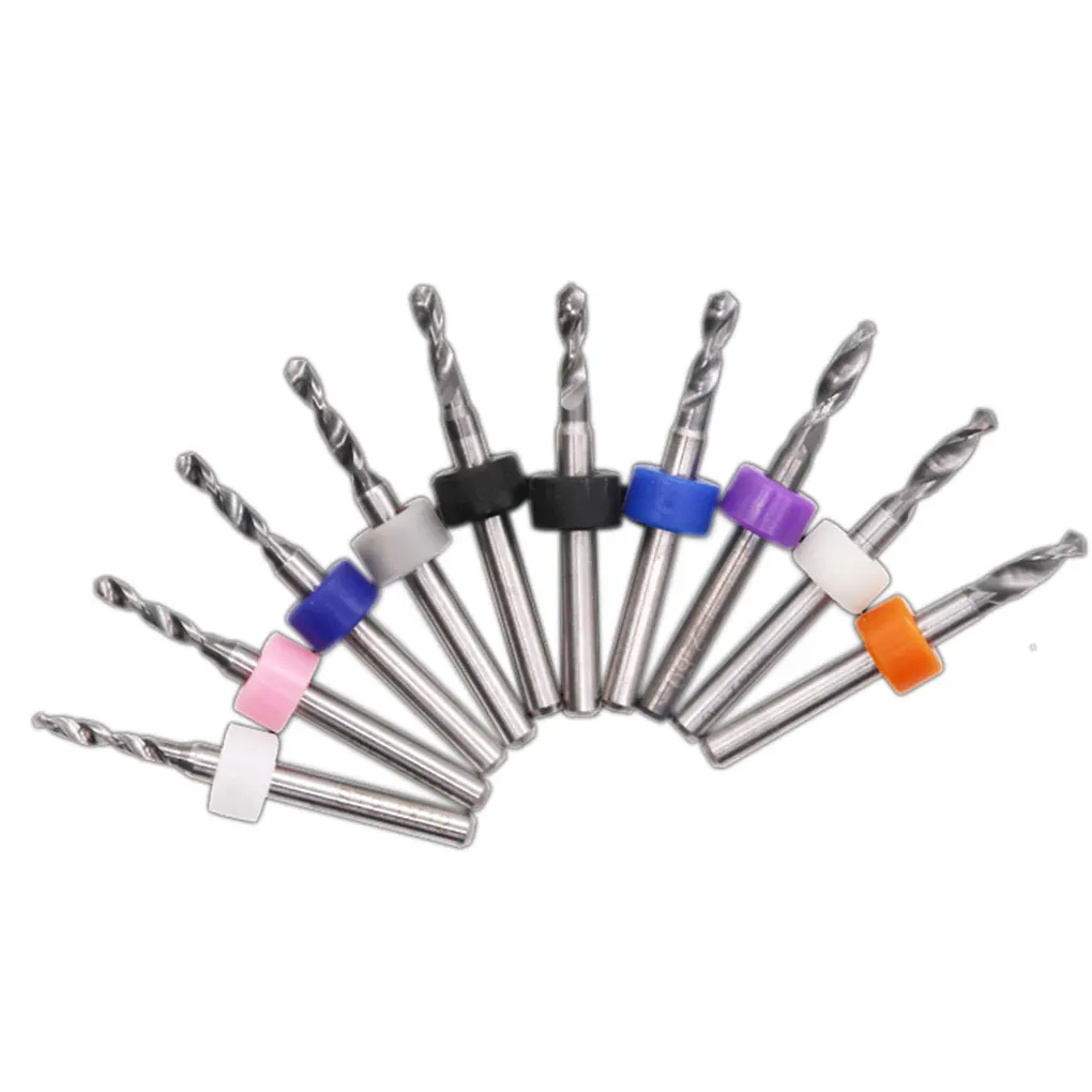 

10pcs/set Macro PCB Bits Tungsten Steel Jewelry PCB Print Circuit Board Drill Bits Engraving Tool Saw Drill Diamond Core Bit