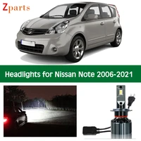 car headlight bulb for 2006 2021 nissan note canbus headlamp lamp low high beam 12v 6000k bulbs lighting light accessorie