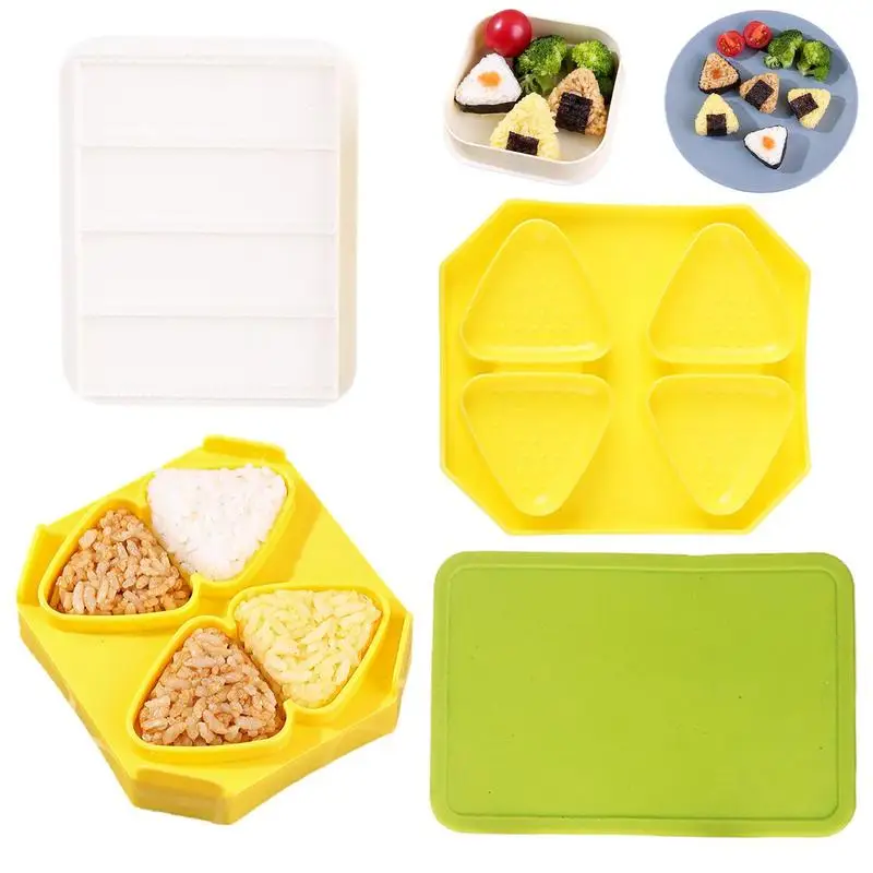 

Набор для приготовления суши «сделай сам», треугольный пресс для суши, искусственный кухонный инструмент для домашних милых и вкусных суши, бэнто для детского обеда