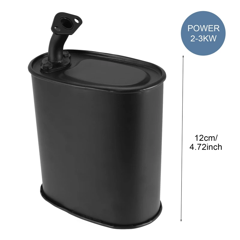 Бензиновый генератор универсальный черный железный глушитель 2-3 кВт для 5 л.с. 6 3500