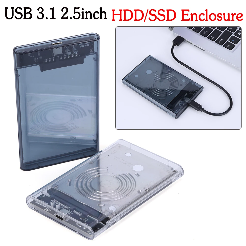 Корпус для внешнего жесткого диска 2,5 дюйма, SATA на USB, 8 ТБ, HDD SSD
